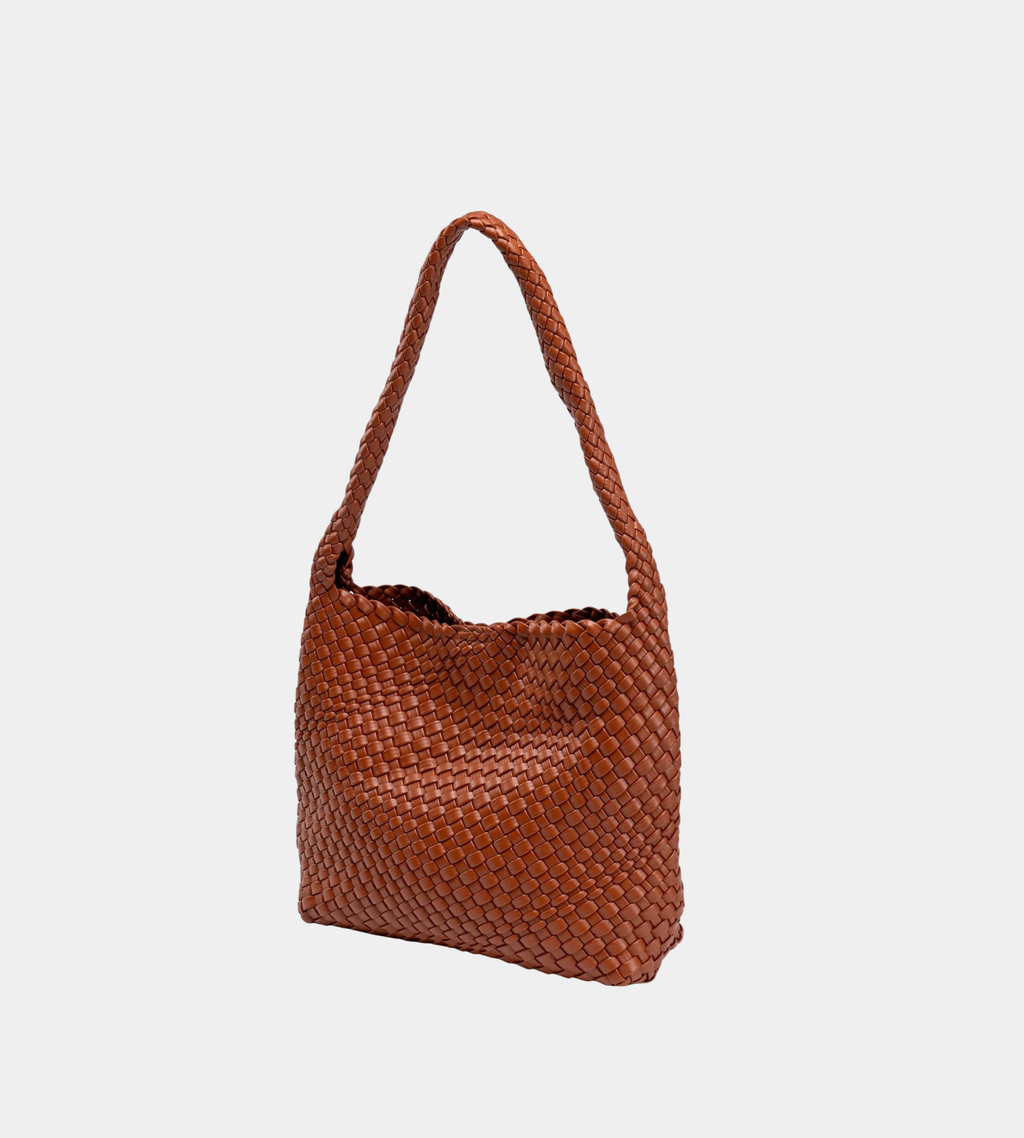 Woven PU Leather Shoulder Bag