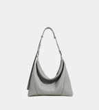 Cowhide Leather Crossbody Hobo Bag