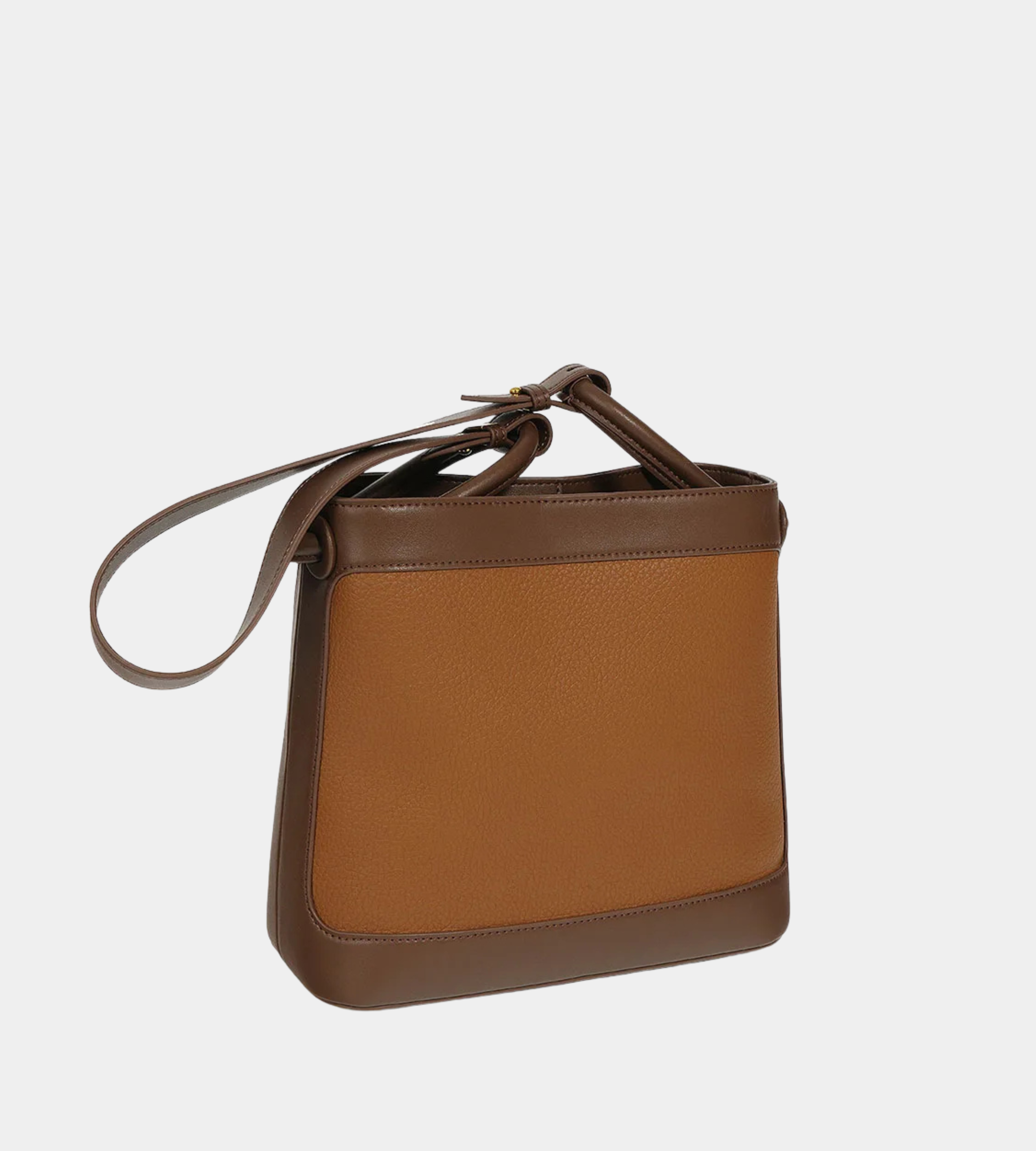 Vintage Lichee Pattern Leather Bag