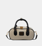 Canvas Baguette Crossbody Messenger Bag