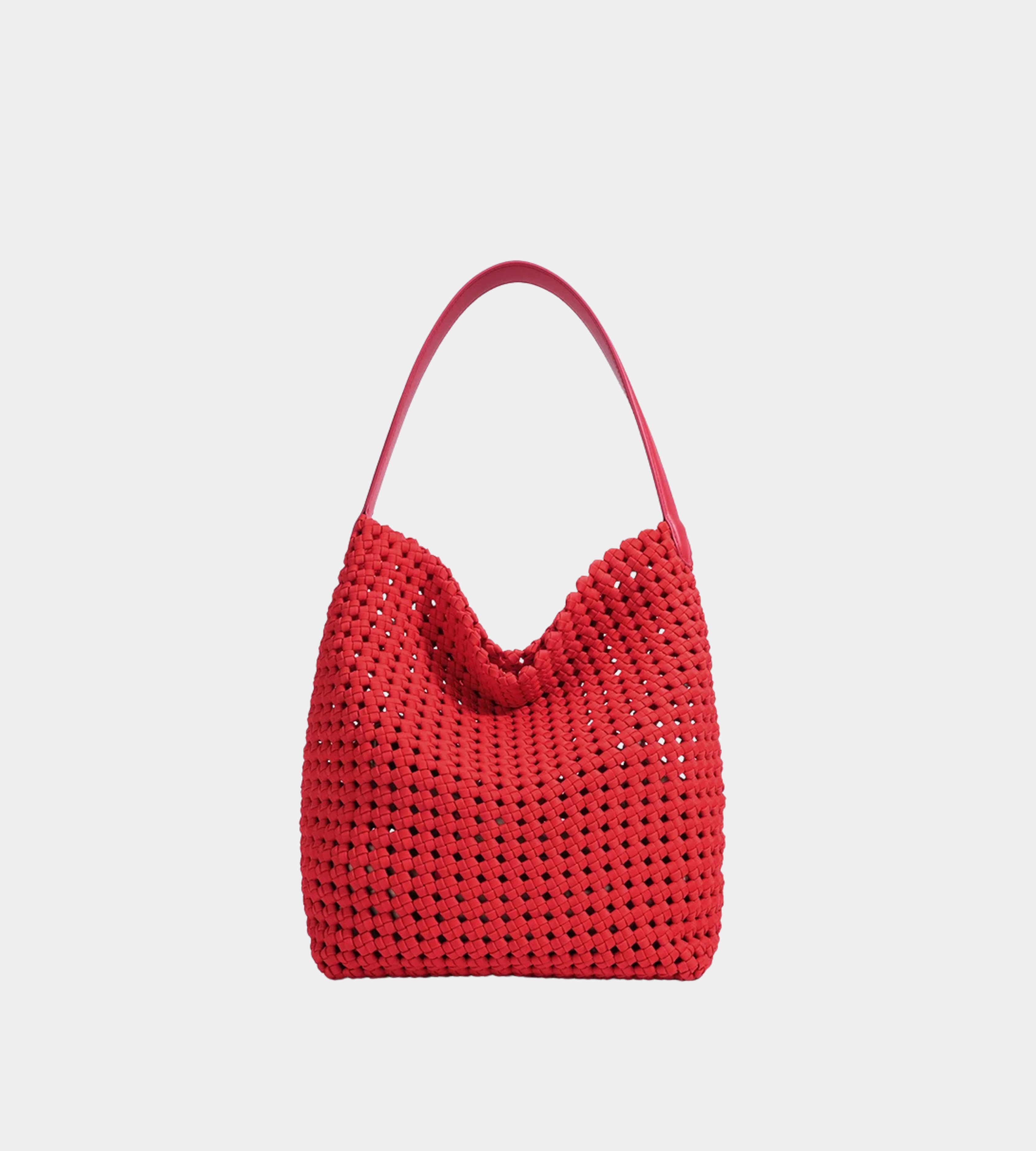 Woven Fabric Bucket Bag