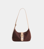 Suede Hobo Crossbody Handbag