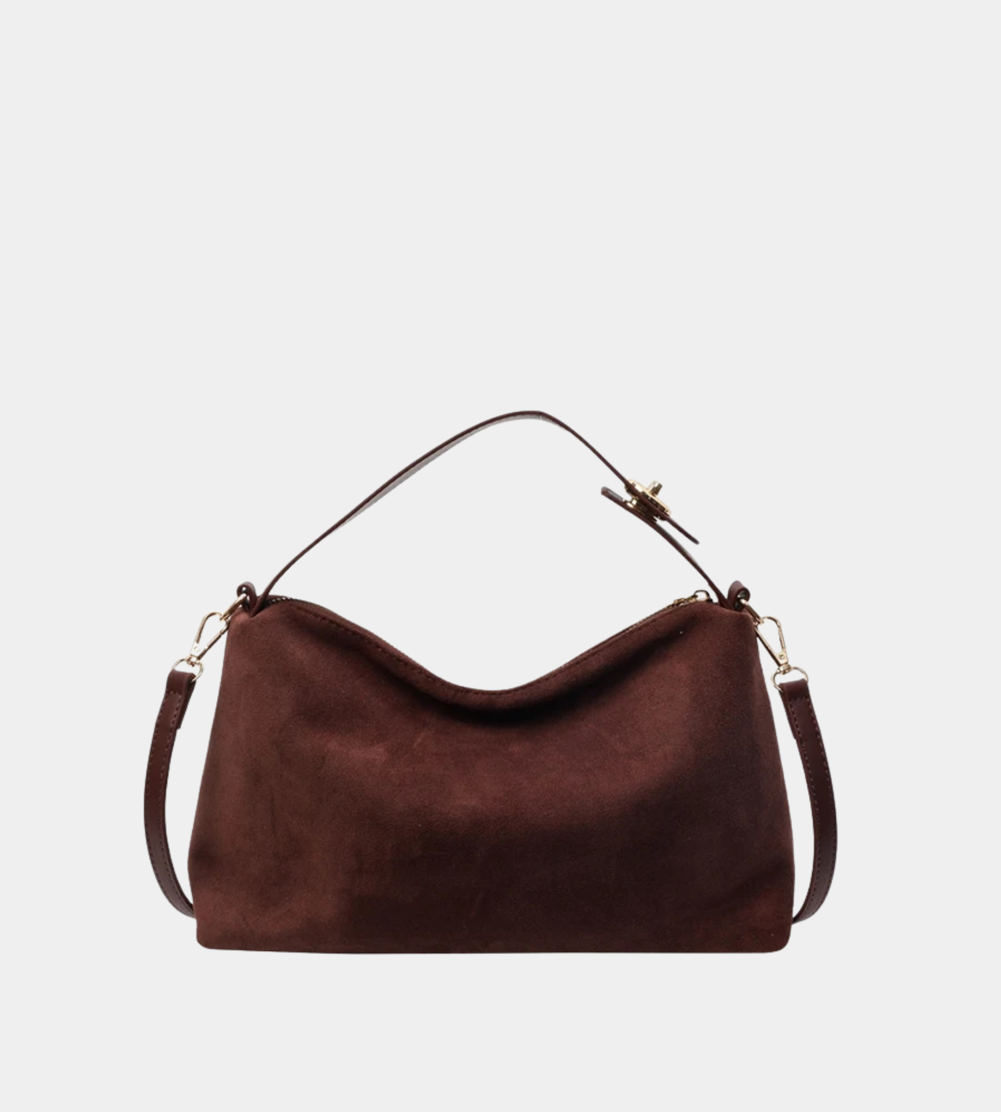 Retro Suede Crossbody Messenger Bag