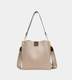 Textured Two-Strap Bucket Bag